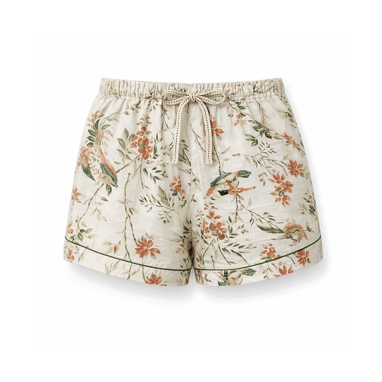 Льняні піжамні шорти з екзотичним принтом Attleton